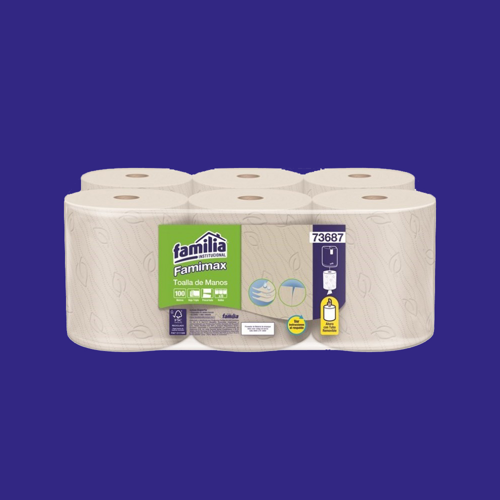 Toalla-de-manos-Familia-Famimax-por-100-unidades-referencia-73687-triplehoja-para-empresas